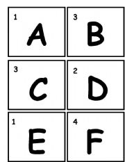 English Worksheet: Scrabble Tile Cards
