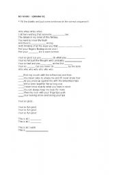 English worksheet: So Good