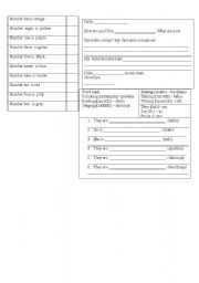 English worksheet: A test