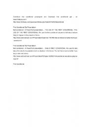 English Worksheet: first conditional material