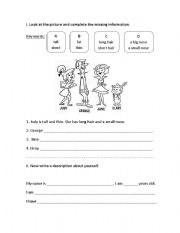 English Worksheet: Describing the Jetsons