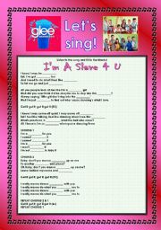 English Worksheet: > Glee Series: Season 2! > SONGS FOR CLASS! S02E02 *.* THREE SONGS *.* FULLY EDITABLE WITH KEY! *.* PART 1/2