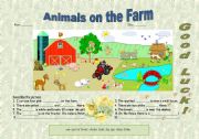 English Worksheet: Animals on the farm