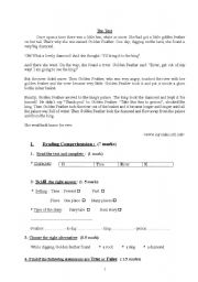 English Worksheet: reading + language+writing for beginners+intermediate level