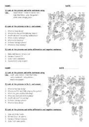 English Worksheet: PRESENT CONTINUOUS