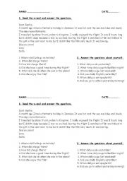 English Worksheet: SIMPLE PAST