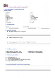 English worksheet: MOTHERS DAY 