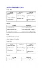 English Worksheet: active-passive