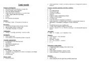 English Worksheet: Useful Link words
