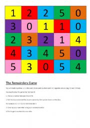 The remainders Game