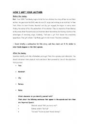 English Worksheet: How I Met Your Mother