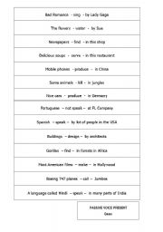 English Worksheet: Passive Voice present Simple