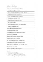 English Worksheet: the passive