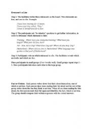 English Worksheet: ice breaker