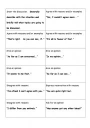 useful phrases for discussion