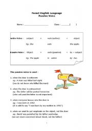 English Worksheet: Passive Voice (Complete Lecture Exercise from Easy to Hard)