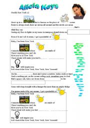 English Worksheet: Empire State of Mind II Alicia Keys