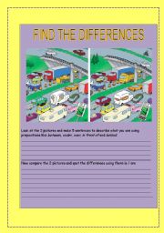 English Worksheet: Spot the differences