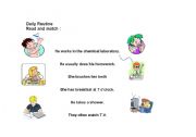 English Worksheet: Daily Routine