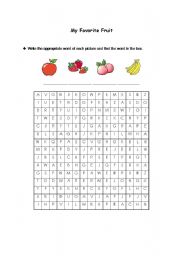 English Worksheet: word searching game