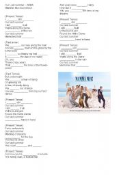 English Worksheet: Mamma Mia (Past Simple VS Present Simple)