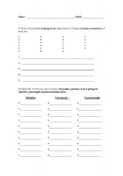 English worksheet: past simple