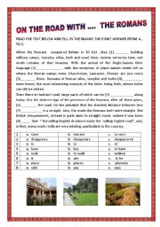 English Worksheet: ON THE ROAD WITH... THE ROMANS