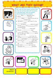 English Worksheet: Present Continuous