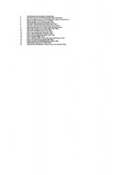 English Worksheet: questions for discussion