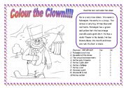 colour the clown