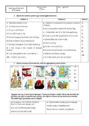 English Worksheet: Entertainment