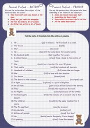 English Worksheet: ACTIVE OR PASSIVE - present perfect