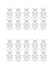 English Worksheet: colours