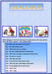 English Worksheet: PAST CONTINUOUS