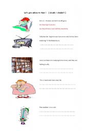 English Worksheet: giving advice