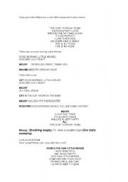 English Worksheet: The vain little mouse