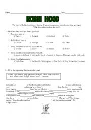 English Worksheet: Robin Hood