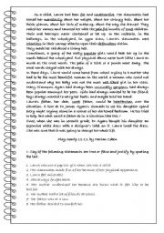 English Worksheet: Reading and questions on an extract from H. Cobens Play Dead