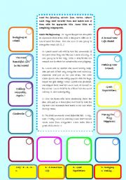 English Worksheet: Jigsaw Reading from Harlan Cobens novel Play Dead