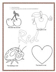 English worksheet: Colours