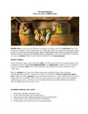 English Worksheet: Shrek Forever After: Mid Life Crisis