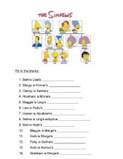 English Worksheet: Family Tree