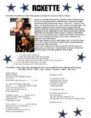 English Worksheet: ROXETTE 