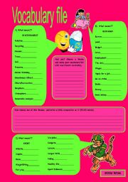 English worksheet: What means