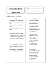 English worksheet: History - Black Americans