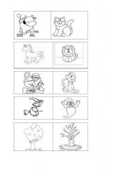 English Worksheet: Find the correct partner