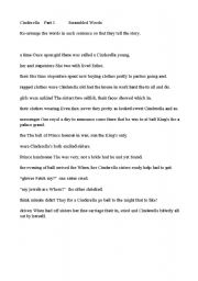 English Worksheet: cindrella worksheet, a good worksheet