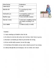 English Worksheet: Food Idioms