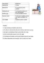 English worksheet: Food Idioms