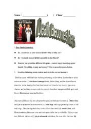 English Worksheet: Death becomes hers